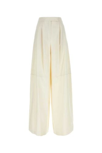 Ivory Stretch Cotton Avoriaz Wide-leg Pant - Max Mara - Modalova