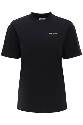 T-shirt With Back Embroidery - Off-White - Modalova