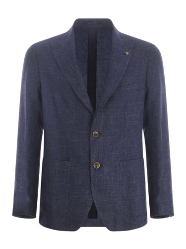 Jacket In Linen And Wool Blend - Tagliatore - Modalova