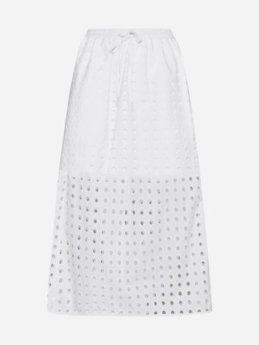 Broderie Anglaise Cotton Midi Skirt - See by Chloé - Modalova