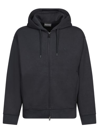 Zip Hoodie With Logo - Emporio Armani - Modalova