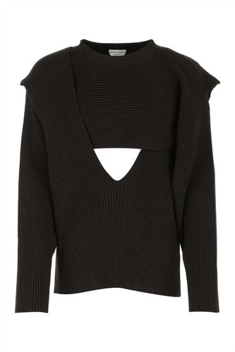 Dark Brown Viscose Blend Sweater - Bottega Veneta - Modalova