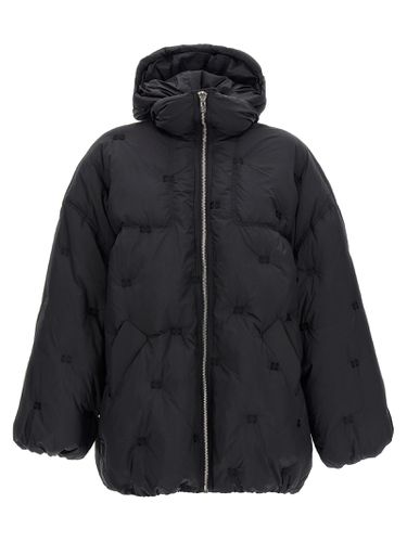 Nylon Tech Puffer Midi Down Jacket - Ganni - Modalova