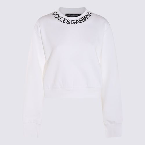 And Black Cotton Sweatshirt - Dolce & Gabbana - Modalova