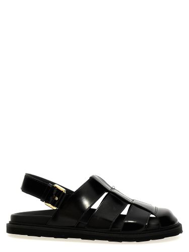 Moschino Leather Sandals - Moschino - Modalova