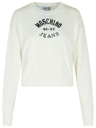 M05CH1N0 Jeans White Cotton Sweater - M05CH1N0 Jeans - Modalova