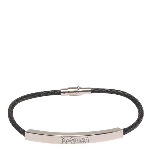 Woven Leather Graffiti Bracelet - Alexander McQueen - Modalova