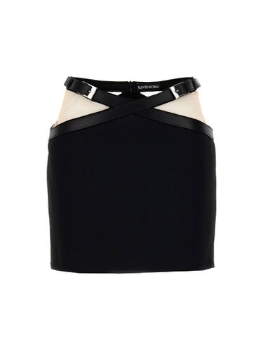 Cross Waist Band Net Insert Skirt - David Koma - Modalova