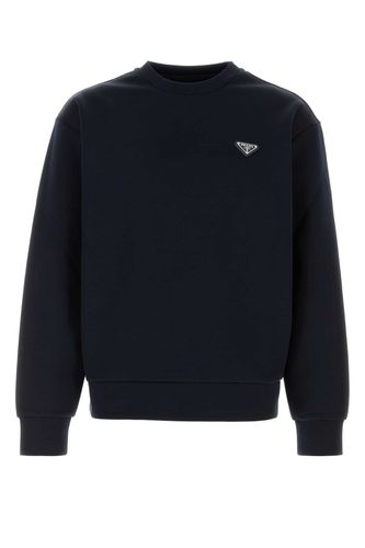 Midnight Cotton Blend Sweatshirt - Prada - Modalova