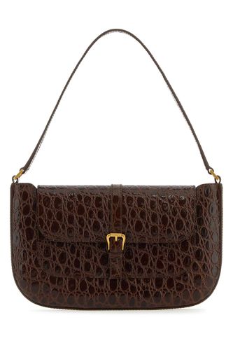 Chocolate Leather Miranda Handbag - BY FAR - Modalova