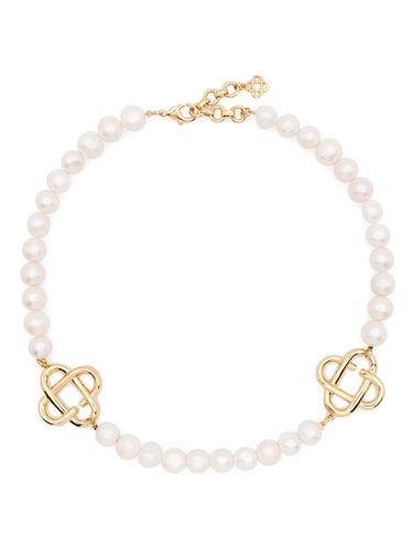 Medium Pearl Logo Necklace - Casablanca - Modalova