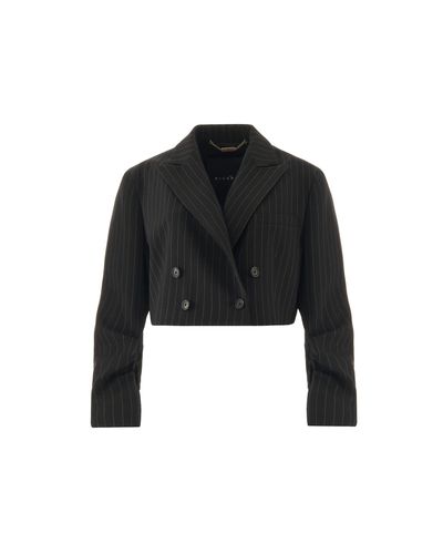 Pinstriped Cropped Blazer - John Richmond - Modalova