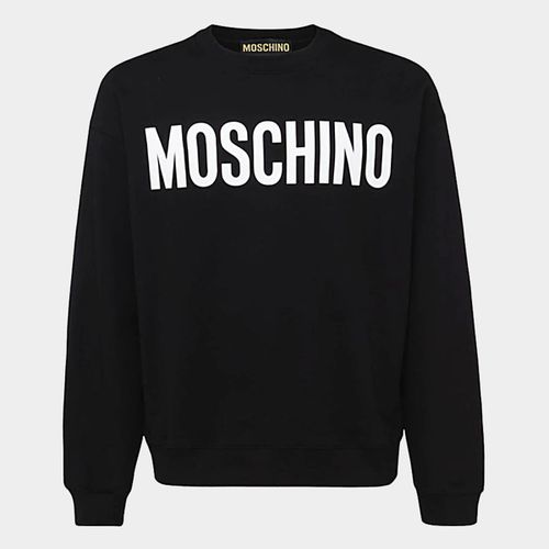 Moschino Black Cotton Sweatshirt - Moschino - Modalova