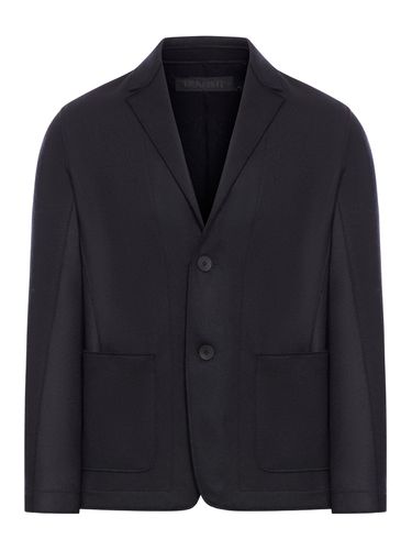 Regular-fit Jacket In Raw-cut Virgin Wool Cloth With A Cashmere Feel - Transit - Modalova