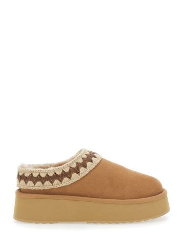Mules With Braided Detail In Suede Woman - Mou - Modalova