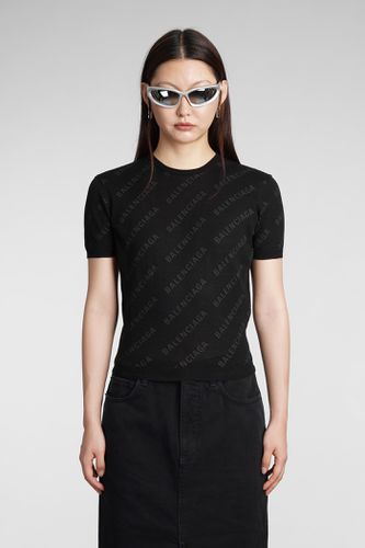 Balenciaga Knitwear In Black Cotton - Balenciaga - Modalova