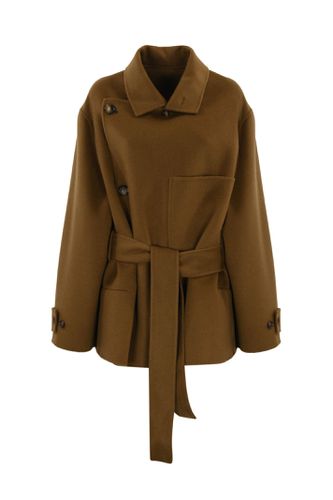 Double-breasted Wool Coat - Philosophy di Lorenzo Serafini - Modalova