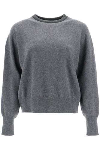 Pullover With Precious Rib - Brunello Cucinelli - Modalova