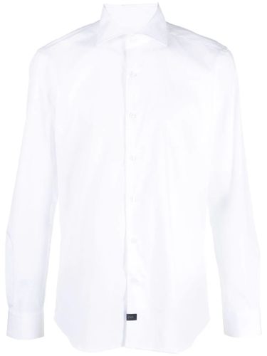 Fay White Stretch-cotton Shirt - Fay - Modalova