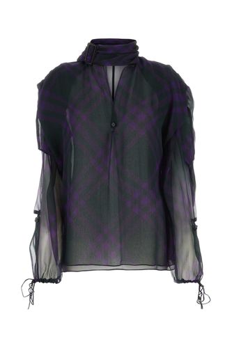 Burberry Printed Crepe Blouse - Burberry - Modalova