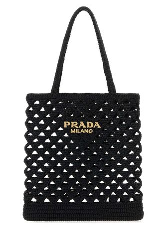 Prada Black Straw Handbag - Prada - Modalova