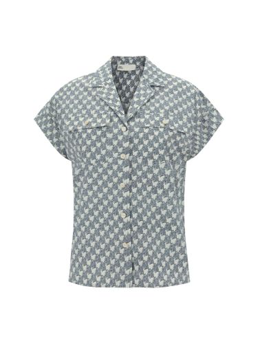 Printed Poplin Camp Shirt - Tory Burch - Modalova