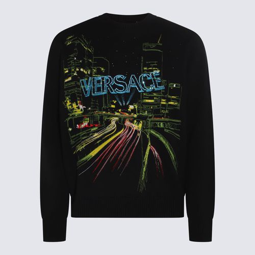 Virgin Wool City Lights Sweater - Versace - Modalova