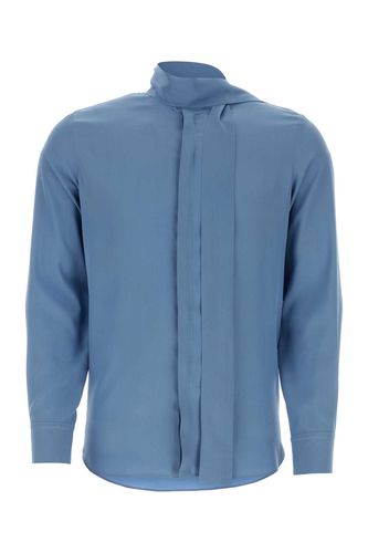 Cerulean Blue Silk Shirt - Valentino Garavani - Modalova