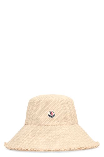 Moncler Raffia Wide Brim Hat - Moncler - Modalova