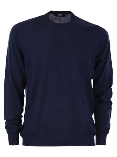 Crew-neck Sweater In Superfine Virgin Wool - Fedeli - Modalova