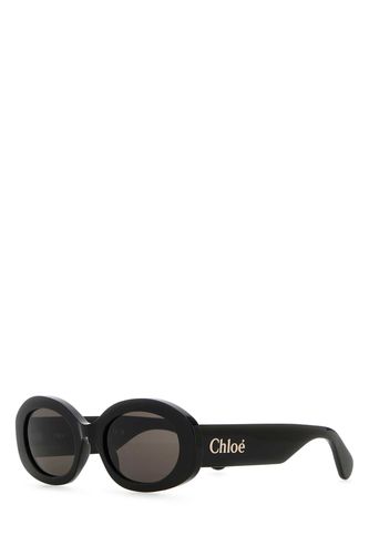 Chloé Black Acetate Sunglasses - Chloé - Modalova