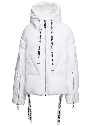Puff Khris Iconic Oversized Down Jacket With Hood In Polyester Woman - Khrisjoy - Modalova