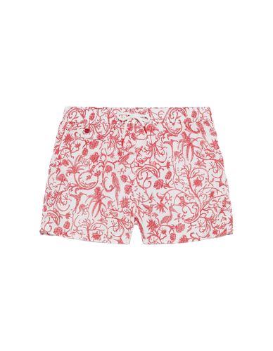 Beach Shorts With Red Fantasy - Kiton - Modalova