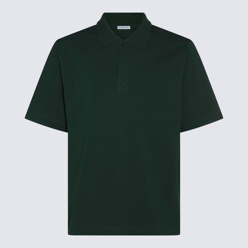 Dark Green Cotton Polo Shirt - Burberry - Modalova