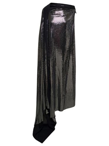 Minimal And Silver Draped Sleeveless Gown In Metallic Jersey Woman - Balenciaga - Modalova