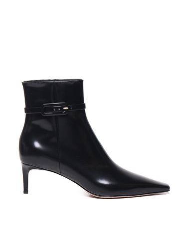 Shiny Leather Ankle Boot - Gianvito Rossi - Modalova