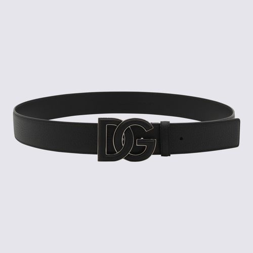 Dolce & Gabbana Black Leather Belt - Dolce & Gabbana - Modalova