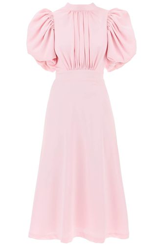 Midi Satin Dress With Balloon Sleeves - Rotate by Birger Christensen - Modalova