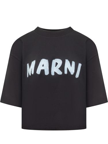 Marni Black Cotton T-shirt - Marni - Modalova