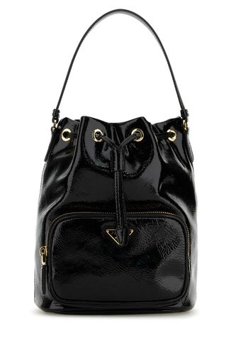 Prada Black Naplak Duet Bucket Bag - Prada - Modalova