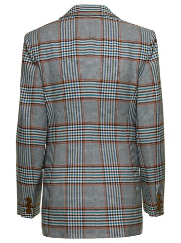 Single-breasted Jacket With All-over Check Motif In Viscose Blend Woman - Vivienne Westwood - Modalova