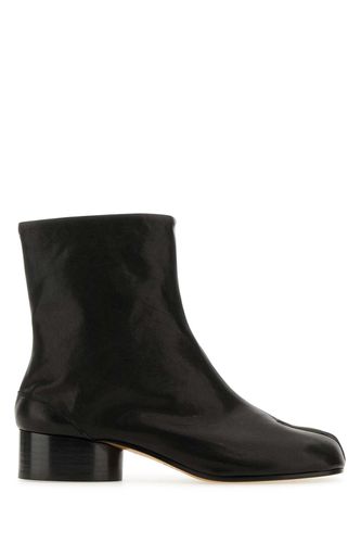 Black Nappa Leather Tabi Ankle Boots - Maison Margiela - Modalova