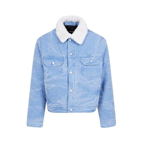 Logo Patch Buttoned Denim Jacket - Acne Studios - Modalova