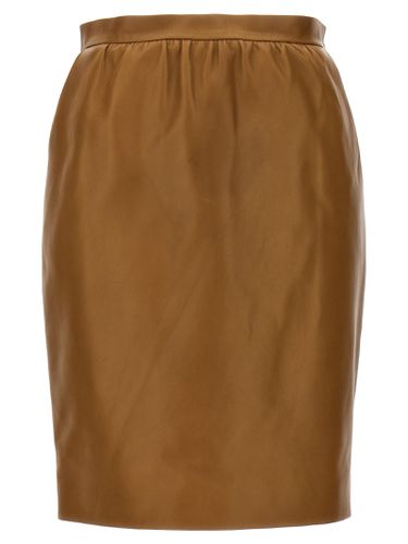 Saint Laurent Leather Skirt - Saint Laurent - Modalova