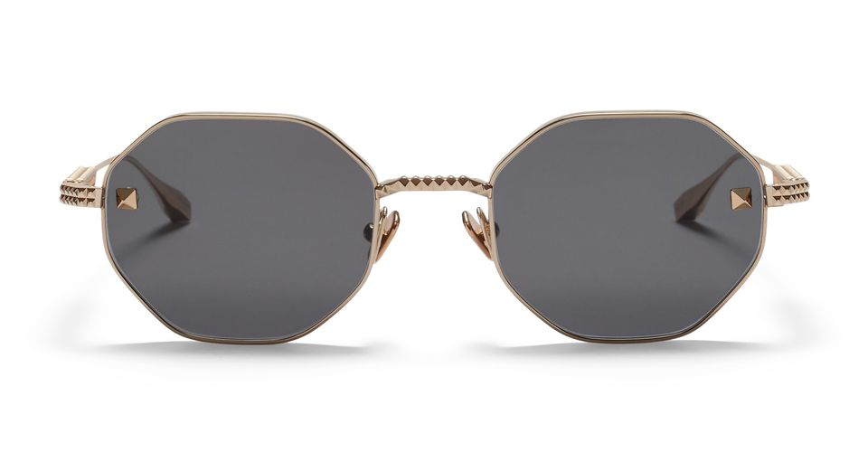 V-stud - White Gold Sunglasses - Valentino Eyewear - Modalova