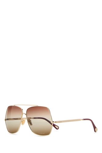 Chloé Platinum Metal Sunglasses - Chloé - Modalova