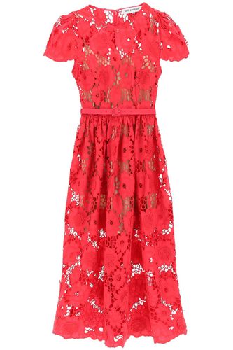 Floral Macramé-lace Dress - self-portrait - Modalova