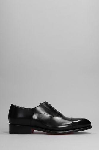 Santoni Black Oxford Shoe - Santoni - Modalova