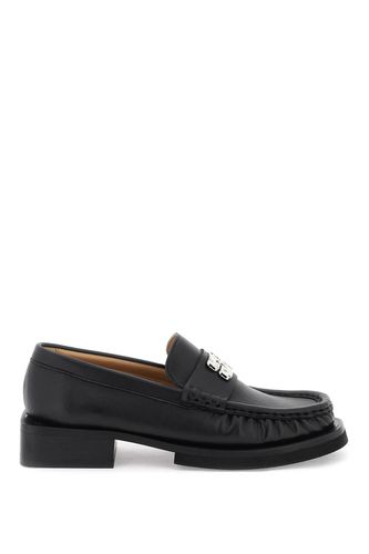 Ganni Black Leather Loafers - Ganni - Modalova