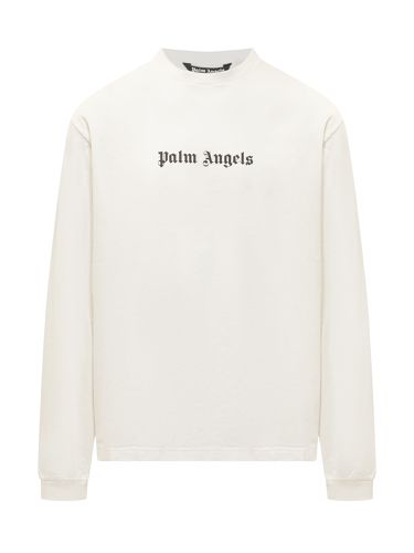 Long Sleeves Logo T-shirt - Palm Angels - Modalova